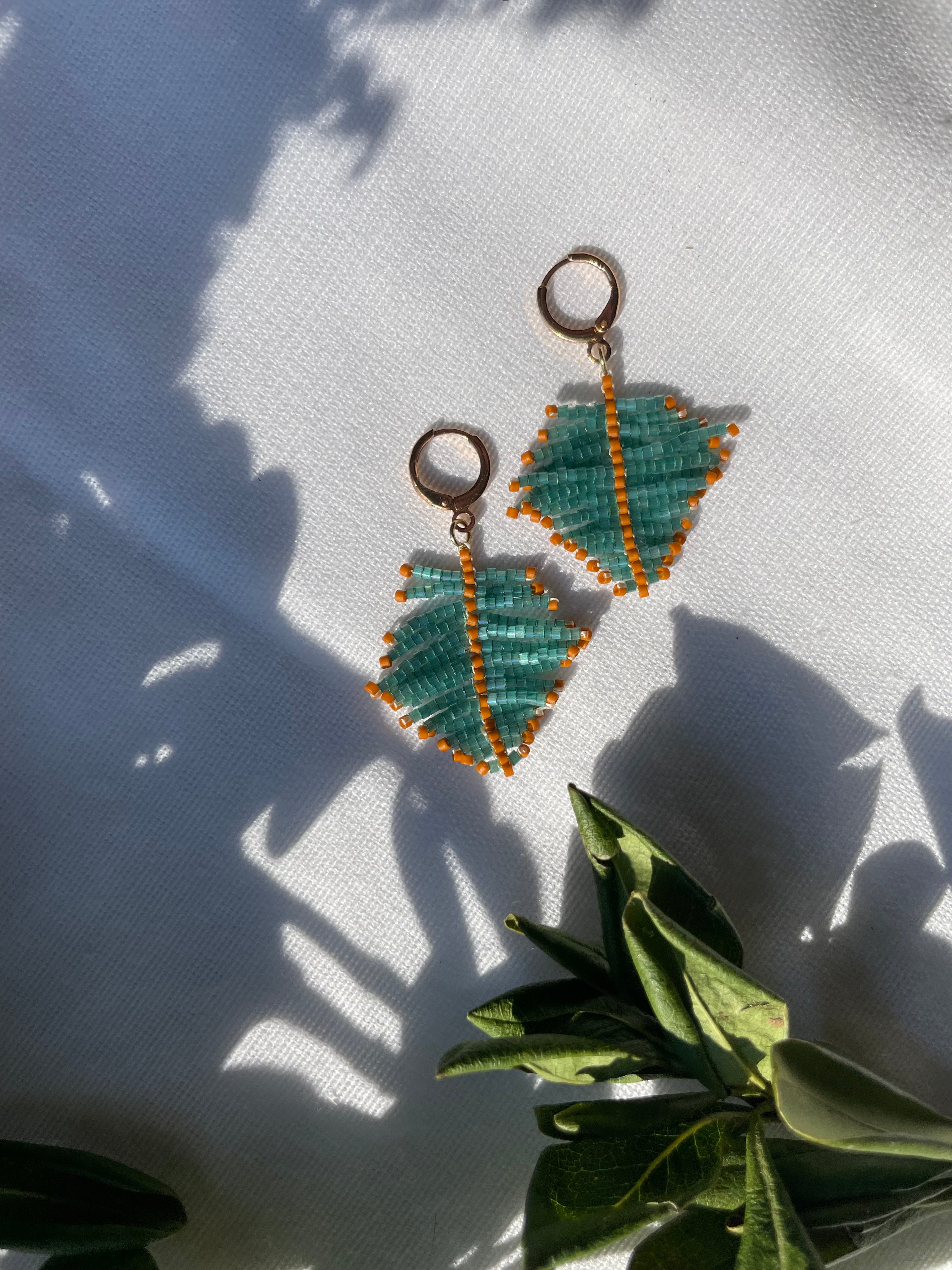 Beaded Leaves