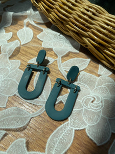 Teal U dangles